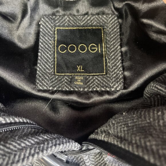Coogi Coat Women XL Black Faux Fur Removable Hood Parka Jacket Anorak *READ* - Picture 9 of 16